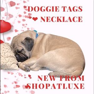 Doggie Tags ❤️ Necklace Puppy Paws Style